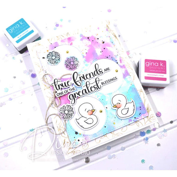 Gina K Designs Clear Stamps - A Swan‚Äôs Heart