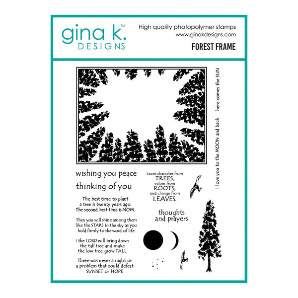 Gina K Designs Clear Stamps - Forest Frame