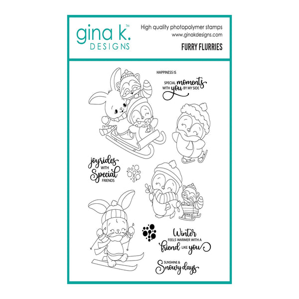 Gina K Designs Clear Stamps - Furry Flurries