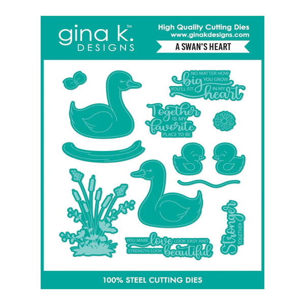 Gina K Designs Die Set - A Swan‚Äôs Heart