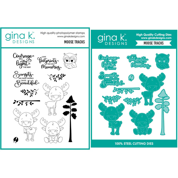 Gina K Designs Die Set - Moose Tracks