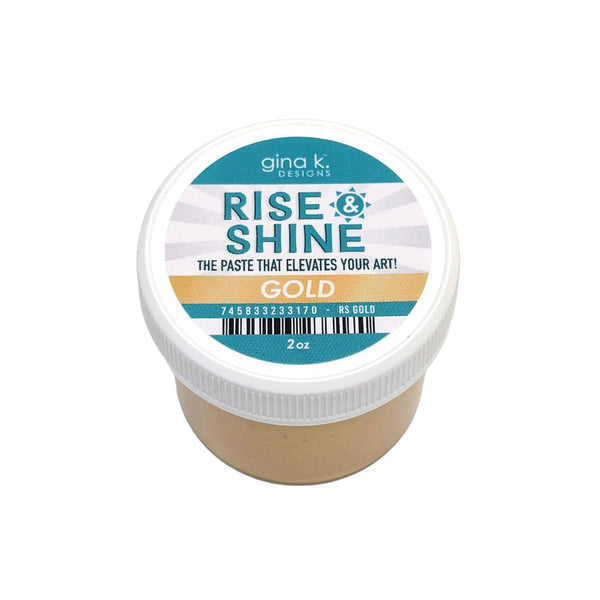 Gina K Designs Rise and Shine Stencil Paste - Gold 2oz