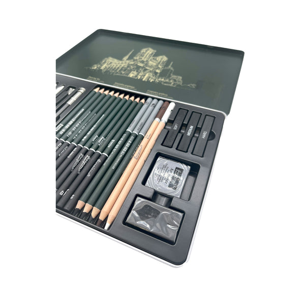 Giorgione 27-Piece Sketching Art Set - Professional Drawing Kit