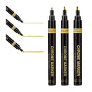 Poppy Crafts Chrome Markers 3 Pack - Gold