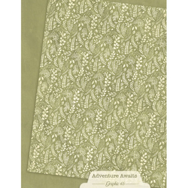 Graphic 45 Patterns & Solids Collection Pack 8.5"x 11" - Adventure Awaits