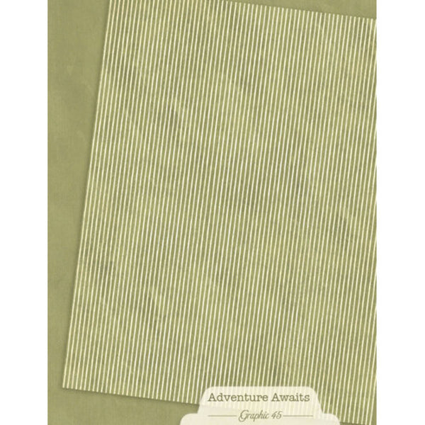 Graphic 45 Patterns & Solids Collection Pack 8.5"x 11" - Adventure Awaits