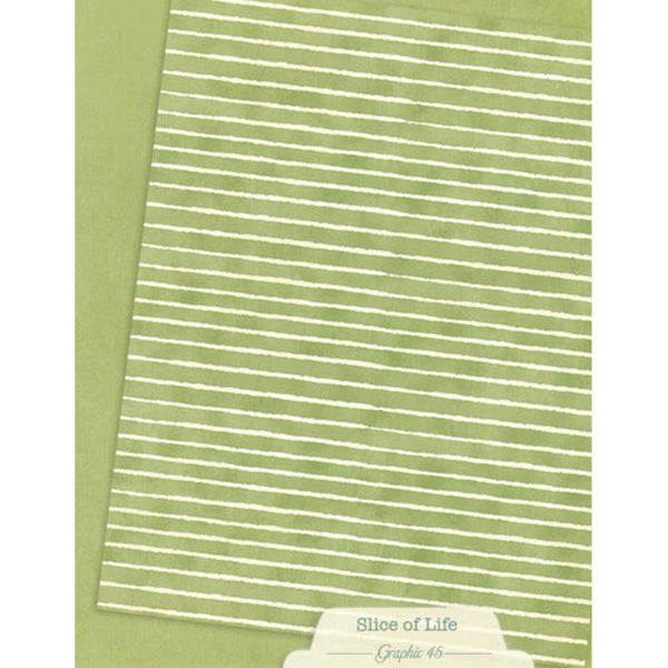 Graphic 45 Patterns & Solids Collection Pack 8.5"x 11" - Slice of Life