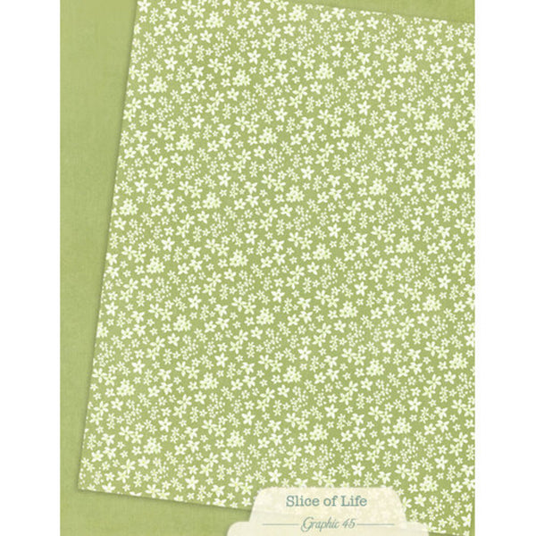 Graphic 45 Patterns & Solids Collection Pack 8.5"x 11" - Slice of Life