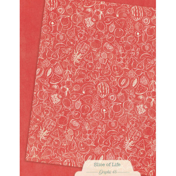 Graphic 45 Patterns & Solids Collection Pack 8.5"x 11" - Slice of Life