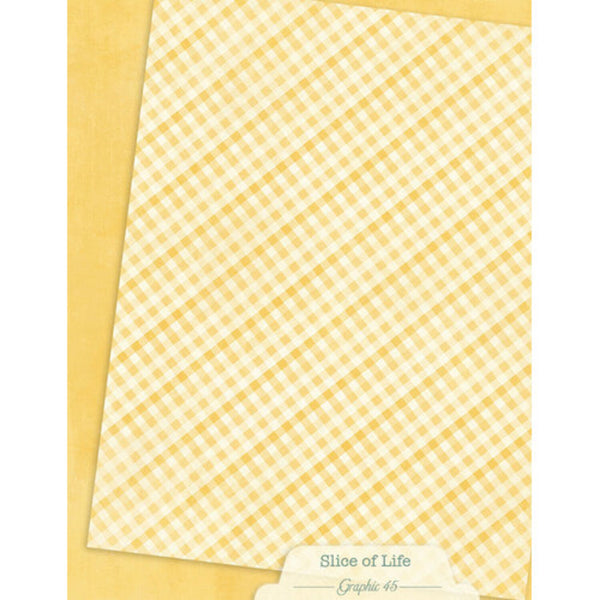 Graphic 45 Patterns & Solids Collection Pack 8.5"x 11" - Slice of Life