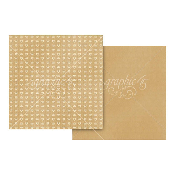 Graphic 45 Always & Forever Double-Sided Cardstock 12"x 12" - Glorious Gold