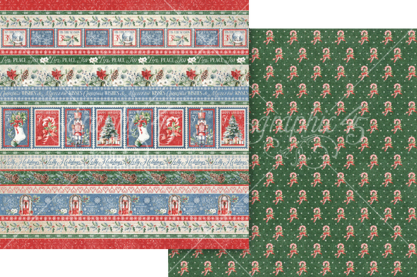 Graphic 45 Deck The Halls Collection Pack 8"x 8"