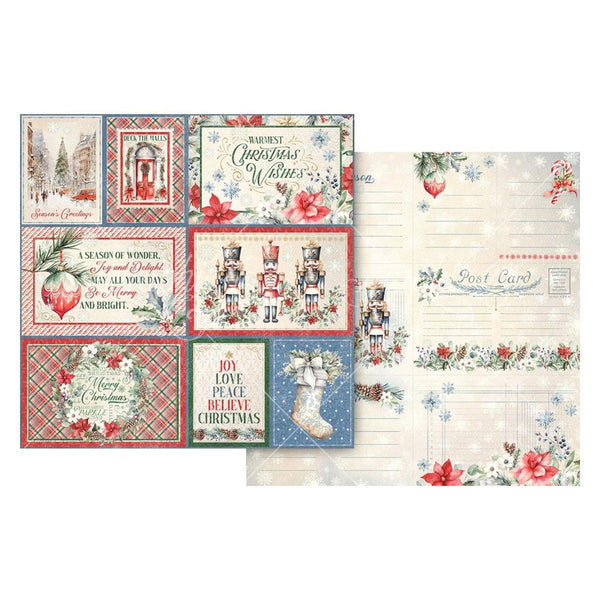 Graphic 45 Deck The Halls Double-Sided Cardstock 12"x 12" - Joy and Delight