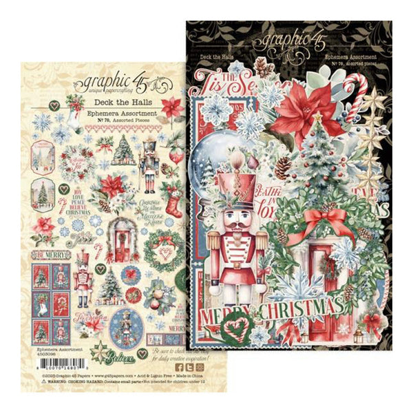 Graphic 45 Deck The Halls Ephemera Set