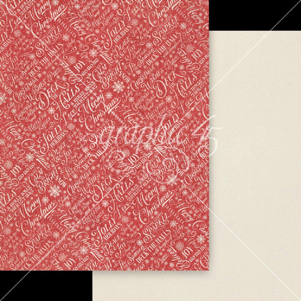 Graphic 45 Deck The Halls Patterns & Solids Collection Pack 8.5"x 11"