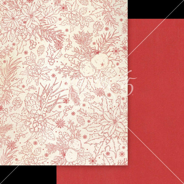 Graphic 45 Deck The Halls Patterns & Solids Collection Pack 8.5"x 11"