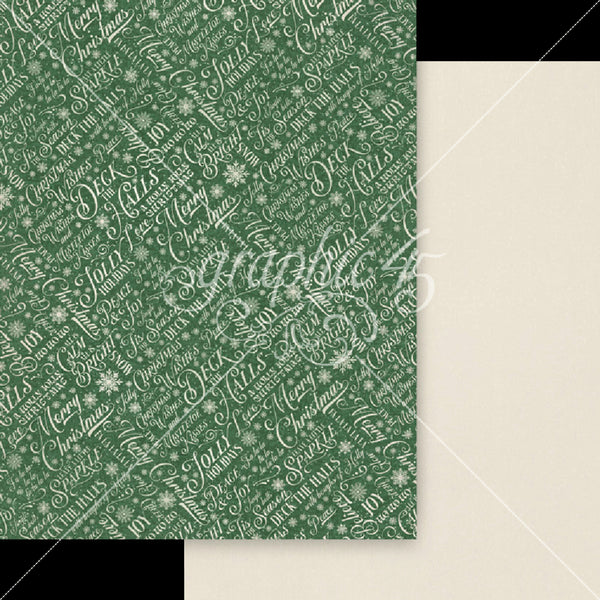 Graphic 45 Deck The Halls Patterns & Solids Collection Pack 8.5"x 11"