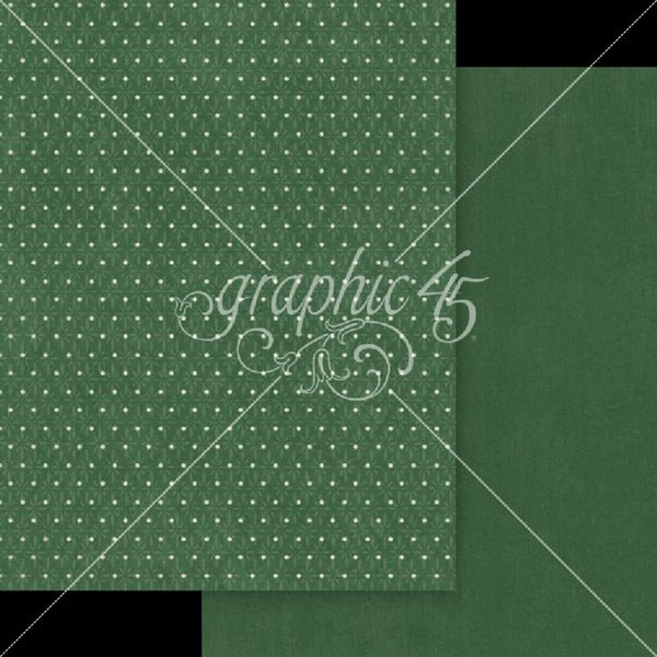 Graphic 45 Deck The Halls Patterns & Solids Collection Pack 8.5"x 11"