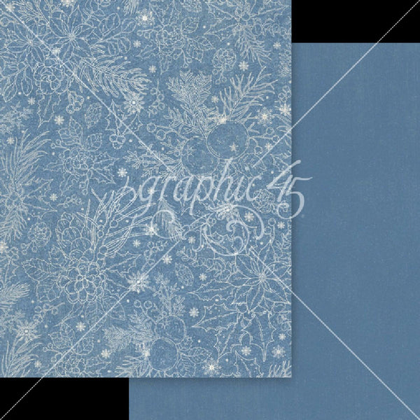 Graphic 45 Deck The Halls Patterns & Solids Collection Pack 8.5"x 11"
