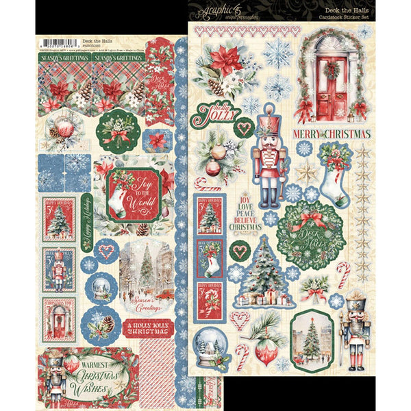 Graphic 45 Deck The Halls Sticker Set