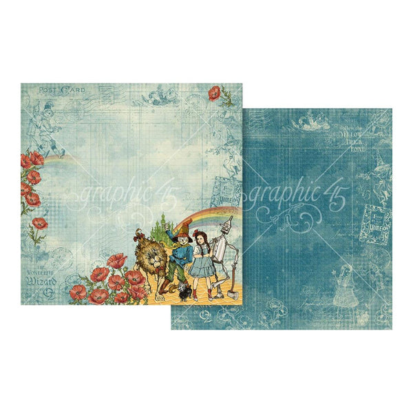 Graphic 45 Wonder Of Oz Double-Sided Cardstock 12"x 12" - Shared Experience