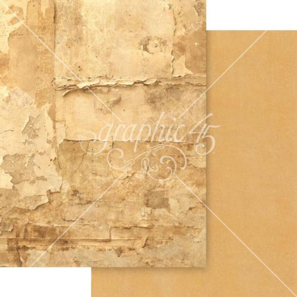 Graphic 45 Journaling Through Time Patterns & Solids Collection Pack 8.5"√ó11"