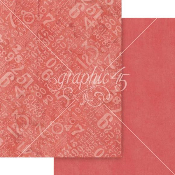 Graphic 45 Journaling Through Time Patterns & Solids Collection Pack 8.5"√ó11"