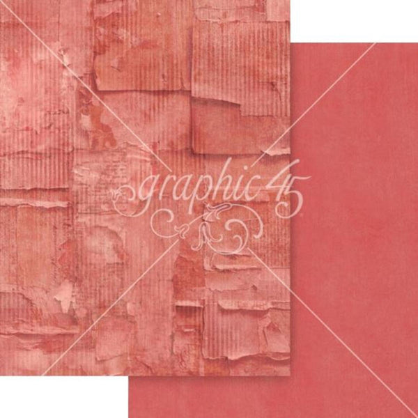 Graphic 45 Journaling Through Time Patterns & Solids Collection Pack 8.5"√ó11"