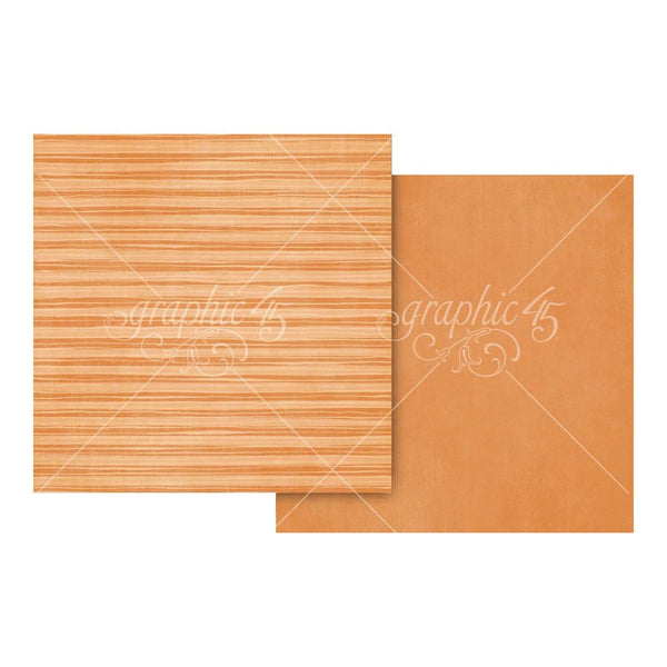 Graphic 45 Scenic Route Double-Sided Cardstock 12"x 12" - Vibrant Orange