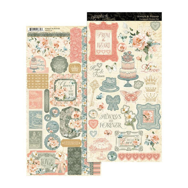 Graphic 45 Sticker Sheet - Always & Forever