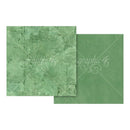 Graphic 45 Journaling Through Time Pattern & Solid Cardstock 12"x 12" - Leaf Green
