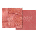 Graphic 45 Journaling Through Time Pattern & Solid Cardstock 12"x 12" - Flamingo Pink