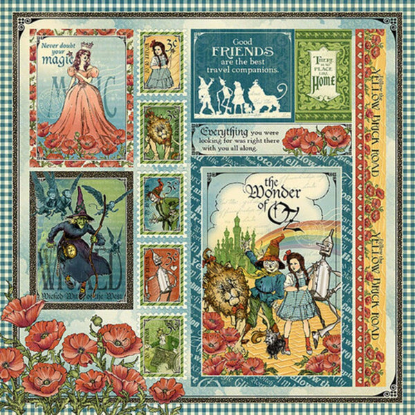 Graphic 45 Wonder Of Oz Double-Sided Cardstock 12"x 12" - Wonder Of Oz