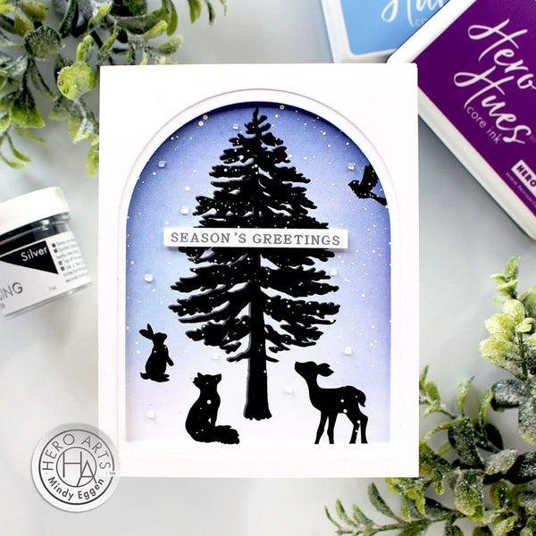 Hero Arts Clear Stamps 6"X8" Colour Layering Seasonal Tree*