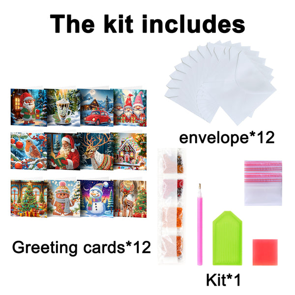 Poppy Crafts Diamond Art Greeting Card Kit