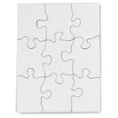 Hygloss Compoz-A-Puzzle Blank Jigsaw Puzzle 4"X5.5" 24/Pkg 9 Pieces