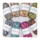 Fiddlesticks Harlequin 4ply Sock Yarn 50g - Claret