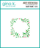 Gina K Designs Stencil and Die Set Bundle - Heart Frame