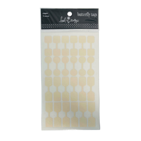 Heidi Swapp - Butterfly Tags - Cream