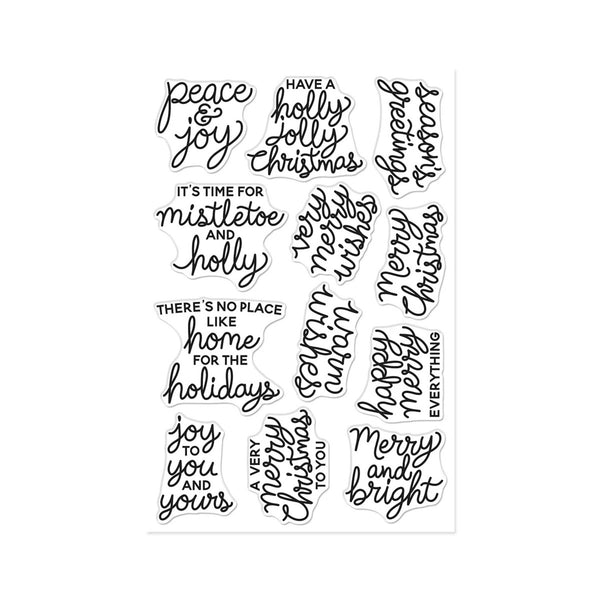 Hero Arts Clear Stamp Set - Very Merry Wishes