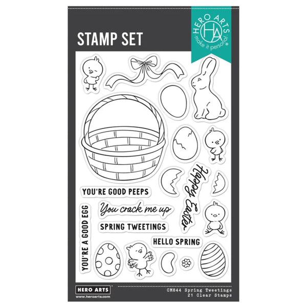 Hero Arts Clear Stamp Set 4" x 6" - Spring Tweetings