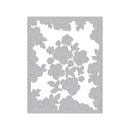 Decorative metal cutting die with floral design on a white background