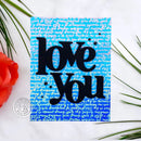 Hero Arts From Cling Rubber Stamp 6" x 6" - Script Bold Prints