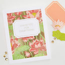 Floral card with 'Thank you for everything' text on a white background