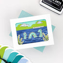 Card with sea creature illustration and 'I believe in you' text on a white background