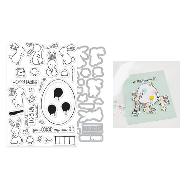 Hero Arts Stamp & Cut Set 4" x 6" - Color My World