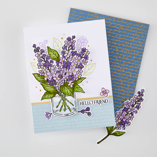 Hero Arts Stamp & Cut Set 4" x 6" - No One Lilac You