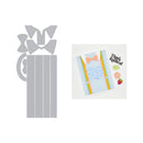 Metal die cut shapes of bow ties and a mug with a card that says 'That's Radical' on a white background.