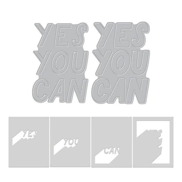 Hero Arts Die & Stencil Bundle - Yes You Can