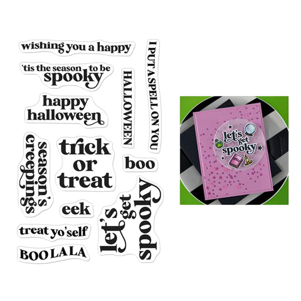Hero Arts Hocus Pocus Clear Stamp Set - Season‚Äö√Ñ√¥s Creepings